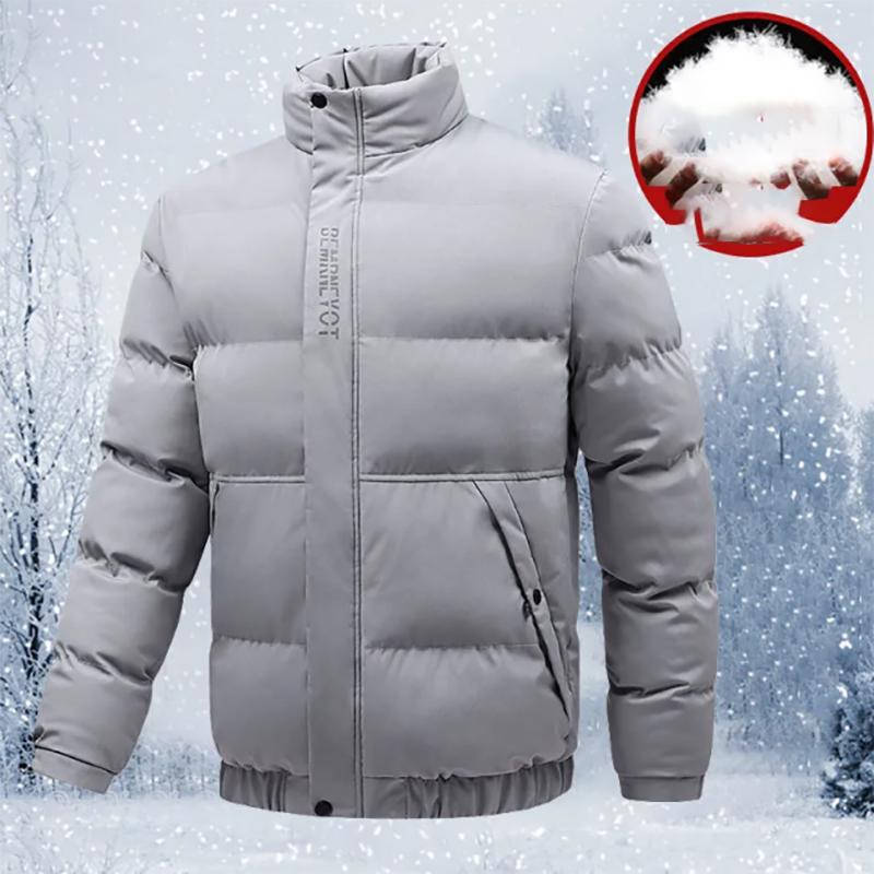 Mens Down Cotton Jacket Men's Jacket Thickening Casual Cotton Clothing To Keep Warm Large Size Hooded Padded Jacket