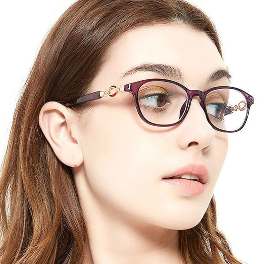 HD Crystal Glass Reading Glasses women's Anti-radiation Anti-fatigue Wear-resistant Middle-aged Elderly Imported High-definition Glasses