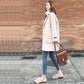 Wool Coats Autumn Winter Womens Jackets Slim Woolen Cardigan Coat  Elegant Blend Women Overcoat