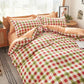Simple Plaid Bedding Four-piece Bedroom Cotton Quilt Cover Sheets Thick Skin-friendly Bedding