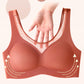 Ladies Seamless Ice Silk Underwear Beauty Back No Steel Ring Gather Bra Sports Vest Close Breast Yoga Vest Gym Fitness Bra