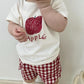 Kids Baby Girl Boy Clothes Set Tops Solid Cartoon Short Sleeve Shirt Crop Pants Summer Casual Outfit Sets Girls Boys 0-4Y