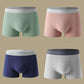 Men Underwear Cotton Boxershorts Graphene Antibacterial Boxers Mid Waist Solid Color Male Panties Breathable Boxers