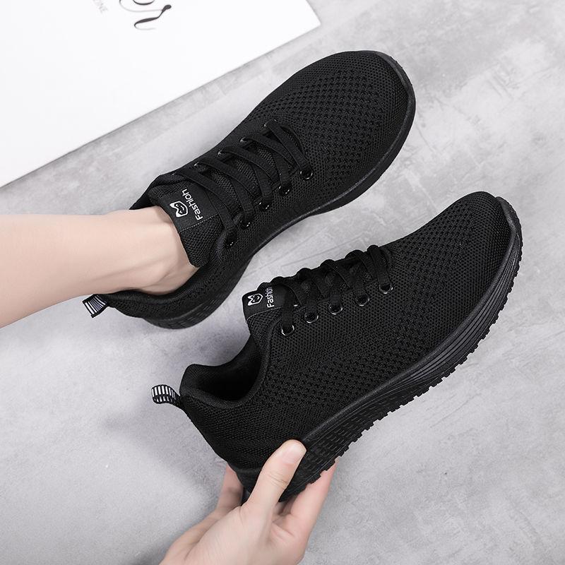 Spring Summer Sports Shoes Women's Ultralight Running Shoes Lightweight Soft Bottom Shock Absorption Fitness Casual Shoes