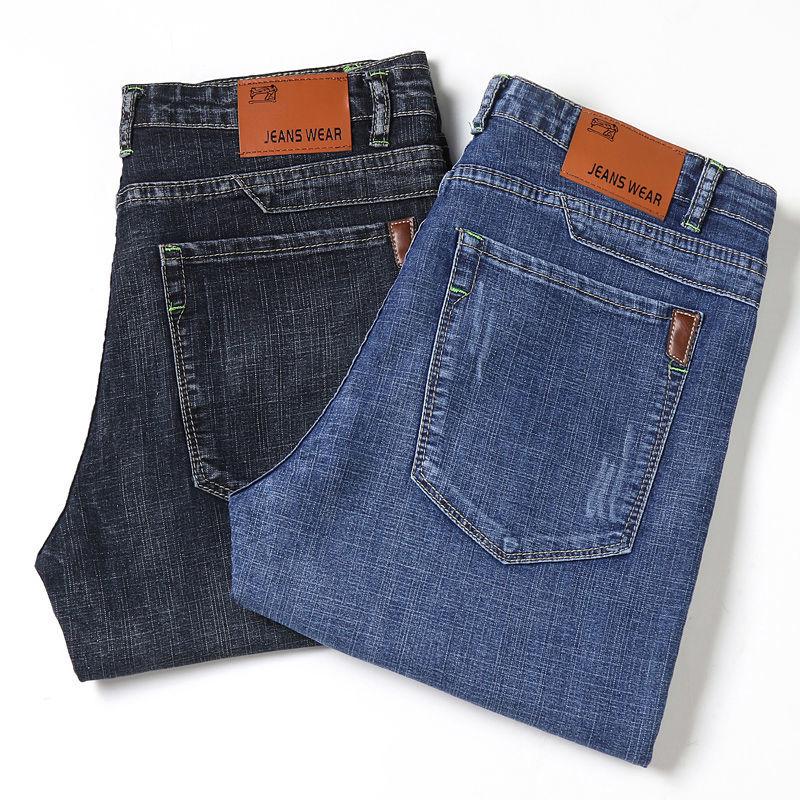 Men's Denim Shorts High Waist Five-quarter Pants Summer Thin Jeans