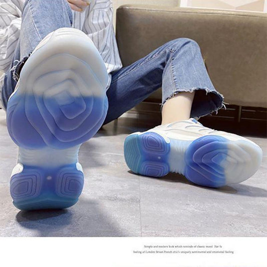 Fashion Student Breathable Shoes Spring and Summer Versatile Platform Sneakers Casual Outdoor Running Shoes
