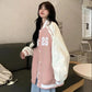 Baseball Uniform Jacket Women's Autumn and Winter Loose Tops Lazy Wind Casual High-end All-match Jacket Comfortable and Breathable