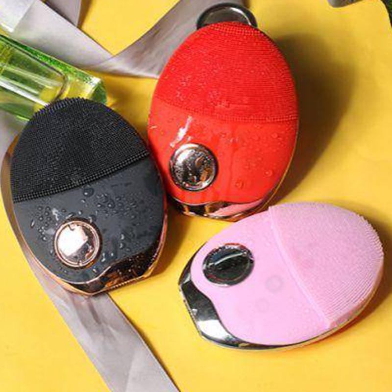 Wireless Charging Facial Cleansing Instrument Electric Cleaning Ultrasonic Vibration Silicone Beauty