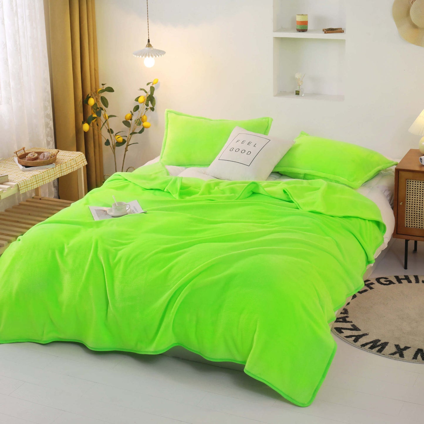 Winter Plush Bed Sheets Plush Double-sided Fleece Blanket Quilt Thickened Flannel Mattress Single Quilt Single Small Blanket To Keep Warm Nap Blanket