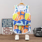 Children's Two-piece Boy Summer Vest Suit Sportswear Ice Silk Sleeveless Shorts Quick-drying Clothes Mesh Thin