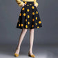 S-5XL Polka-dot Chiffon Skirt Women's Summer High Waist Anti-light Umbrella Skirt Thin A-line Large Swing Skirt Short Skirt