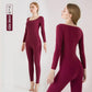 Winter Fashion Long-sleeved Thermal Underwear Set Female Seamless and Comfortable Two-piece Pajamas