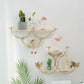 Fashion Rack Free Punching Creative Simple Nordic Style Wall Hanging Decoration Living Room Bedroom Room Layout Decoration Rack