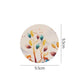 4pc PVC Rubber Coaster Anti-scalding Table Mat Kitchen Pot Mat Round Bowl Mat Dish Mat Non-slip