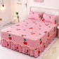 Non-slip Bedspread Bed Skirt Three-piece Bed Skirt Pillowcase Simmons Protective Cover Home Bedding Sweet Girly Style