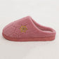 Winter Warm Cotton Slippers Women Men Home Shoes Simple Non-slip Indoor Slides Corduroy Couple Slipper Female Shoes
