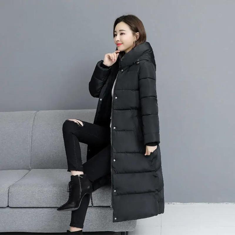 Long Parkas Down Coat Women Winter Jacket Windbreaker Hooded Slim Plus Size Parkas Coats Down Jackets