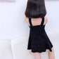 Children Dress Girls Summer Suspender Skirt Dress Korean Princess Dress with Flashing Solid Color Tube Top A-line Dress