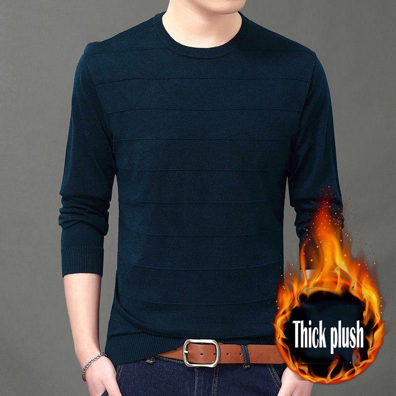 Sweater Men 2019 Autumn Winter V-Neck Knitted Sweater Pullover Men Casual Mens Sweaters Pull Homme