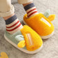 Parent Child Children's Cotton Slippers Autumn and Winter New Thickened Plush Soft Bottom Cartoon Fashion Children's Wool Slippers At Home