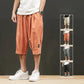 Summer Youth Men's Shorts Casual Pants Trend Large Size Loose Sports Cropped Pants Thin Section Plus Fat Shorts