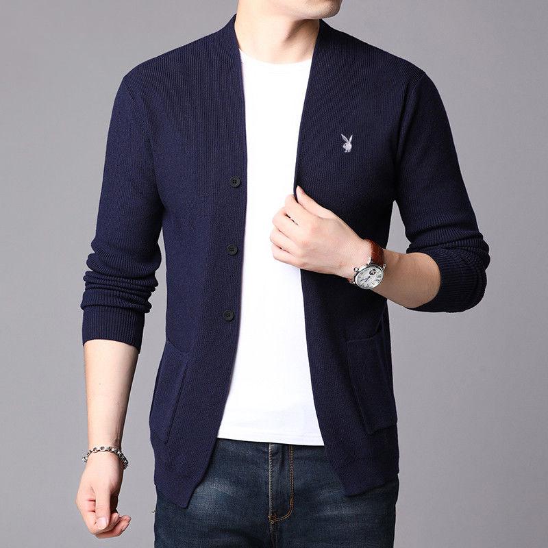 Cardigan Men Casual Knitted Sweater Men Clothes 2019 Autumn Winter Mens Sweaters and Cardigans Coat