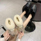 Snow Boots Women's Fur One Low Cut Plus Velvet Thickened Non-slip Wool Cotton Boots Winter Warm Cotton Shoes