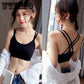 2 pieces no steel ring bra strap wrapped chest yoga student high school girl Korean version