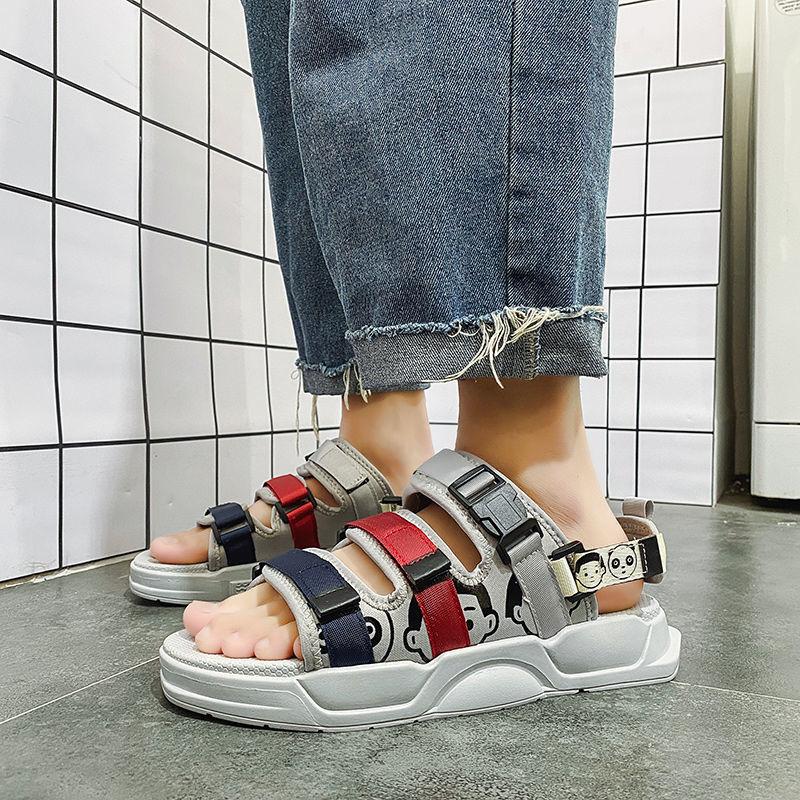 Summer Men's Sandals Cool Men's Breathable Slippers Wear Non-slip Beach Shoes