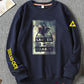 French Big Cock Sweater Men's Autumn Round Neck Loose Casual Plus Velvet Thick Sweatershirts