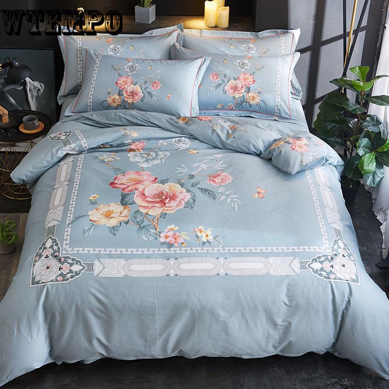 Cotton Satin Bedding Set Comforter Bedding Set Duvet Cover Bed Sheet Pillow Quilt Cover