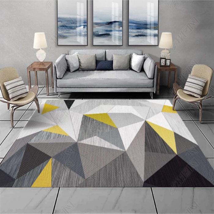 European Flowers Printed Rugs and Carpets Living Room Kids Room Floor Mat Bedroom Area Rugs