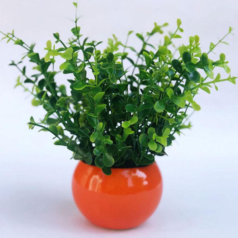 Artificial Flower Ceramic Set  Decorations Floral Art Fake Flowers Small Potted Plants Home Decorations Wedding Decoration