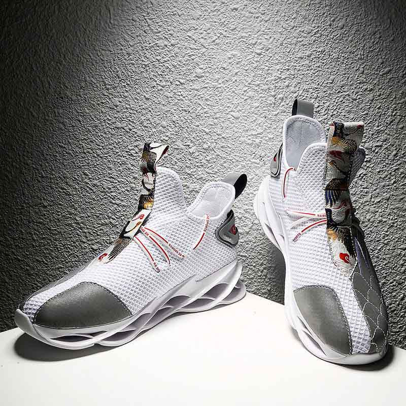 Men Sneakers Luminous Basketball Shoes Non-slip Breathable Running Shoes