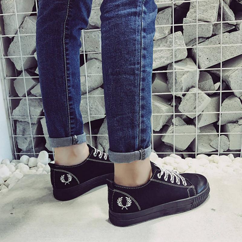 Korean Student Black Shoes All-match Fashion Canvas Clearance Shoes Flat Casual Sneakers