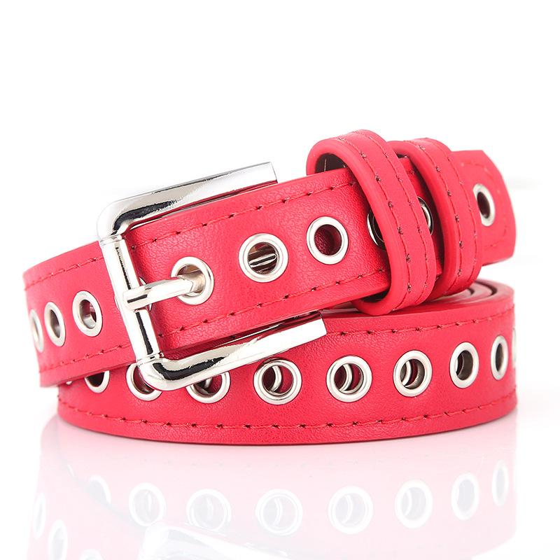 Belts belts for women multicolor thin skinny faux leather waistband casual belt