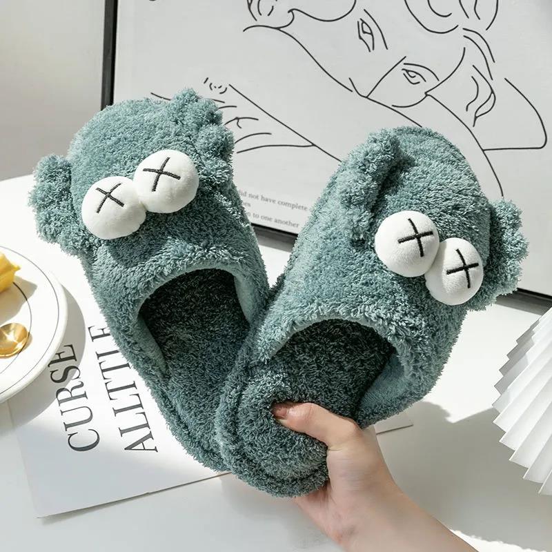 Indoor Cotton Slippers Non-slip Flat Shoes A Must-have for Home and Leisure In Autumn and Winter