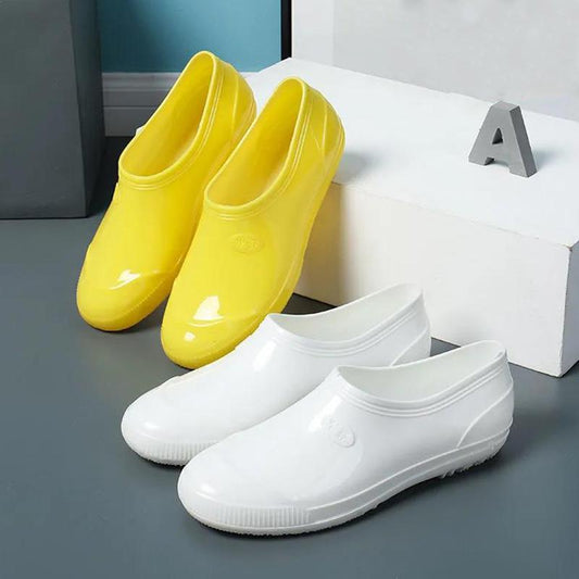 Low-tube Rain Boots Men's Low-cut Non-slip Thickened Tendon-soled Water Shoes Men's Labor Insurance Rain Boots Food Boots
