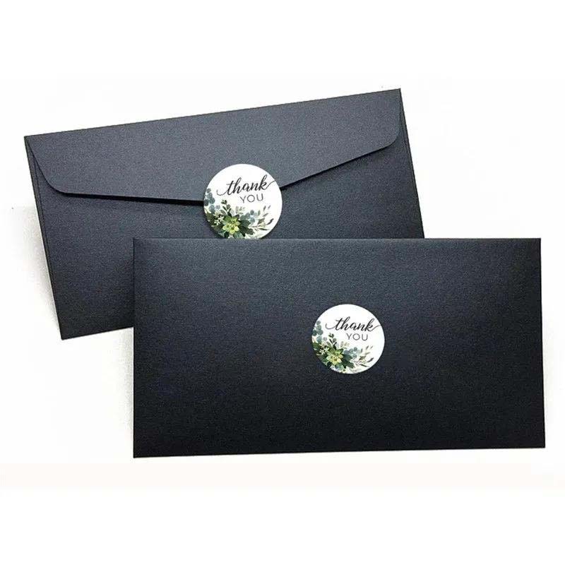 500 Pcs Round Flowers Thank You Sticker Roll Sealing Stickers 8 Patterns Holiday Gift Decoration Stationery Stickers