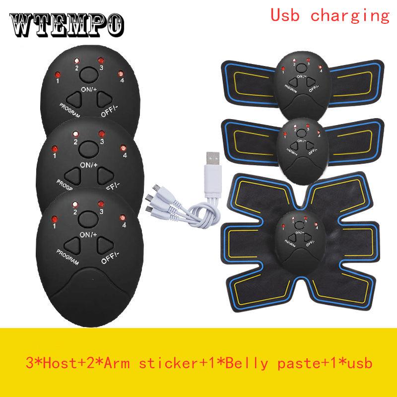 EMS Wireless Muscle Stimulator Smart Fitness Abdominal Training Device Electric Weight Loss Stickers