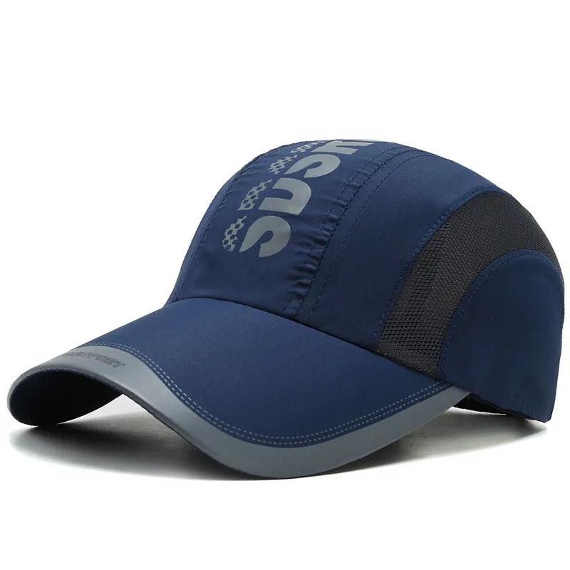 Summer Baseball Hat Men's Outdoor Sports Quick-drying Hat Shade Breathable Cool Hat Fishing Sun Hat Sunscreen Hat Thin Hat