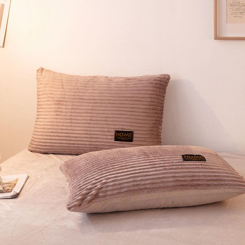 Winter Coral Velvet Pillowcase Double-sided Magic Velvet Pillowcase Thickened Warmth Single Velvet Pillowcase Set