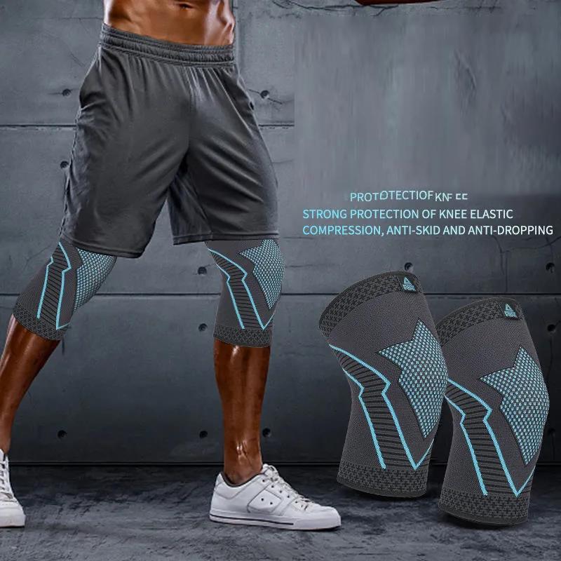 1 Piece Set of Non-slip Knee Pads with Compression Knee Sports Knee Pads Running Basketball Professional Protection Leg Joints Knee Warmth Fitness