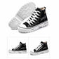Trending High-top Canvas Shoes Men's Casual Cool Fashion Street Style Shoes Hip Hop Sneakers for Teens
