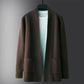 Autumn Mid-length Cardigan Sweater Men's Korean Version of The Trend of Knit Sweater Personality Thin Coat Youth Line Clothes Outer Wear
