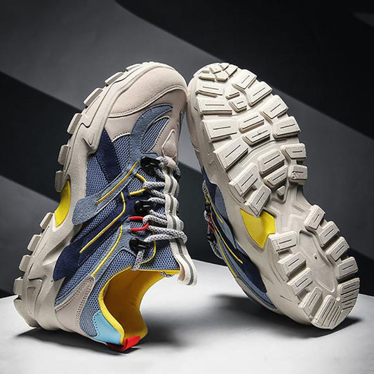 Fall Men's Net Shoes Korean Style Trendy Student Sneakers Inner Increase Spring Men's Shoes