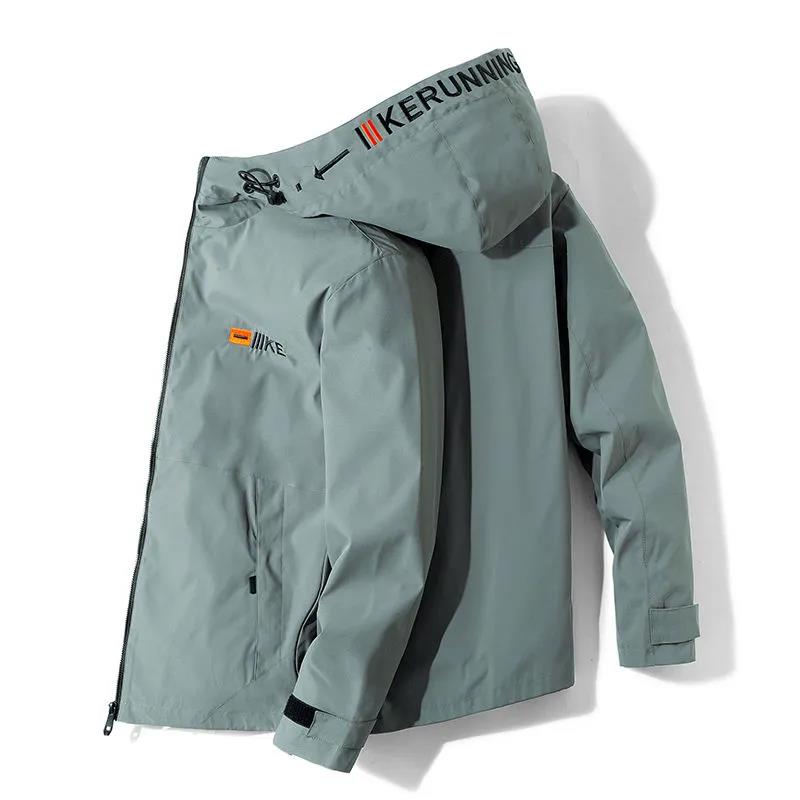 Spring Regular Workwear Men Boutique Jacket Casual Loose Hooded Coat Trendy Top Comfortable Windbreaker