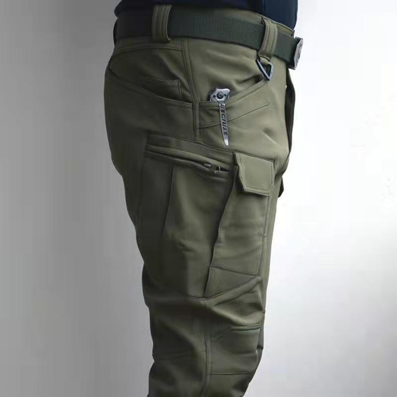 Autumn and Winter Outdoor Hiking Men's Trousers Plus Velvet Trousers Loose Sports Pants