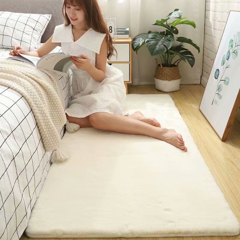 Thicken Encrypted Rabbit Fur Carpet for Bedroom Living Room Home Simple Room Mat