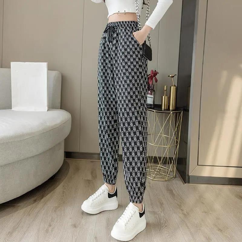 Harem Pants Women Loose Leggings Trousers Spring and Summer Thin Section High Waist Was Thin Wild Small Casual Pants Trend